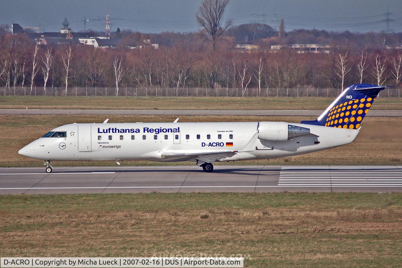 D-ACRO, 2001 Canadair CRJ-200LR (CL-600-2B19) C/N 7494, Take-off run