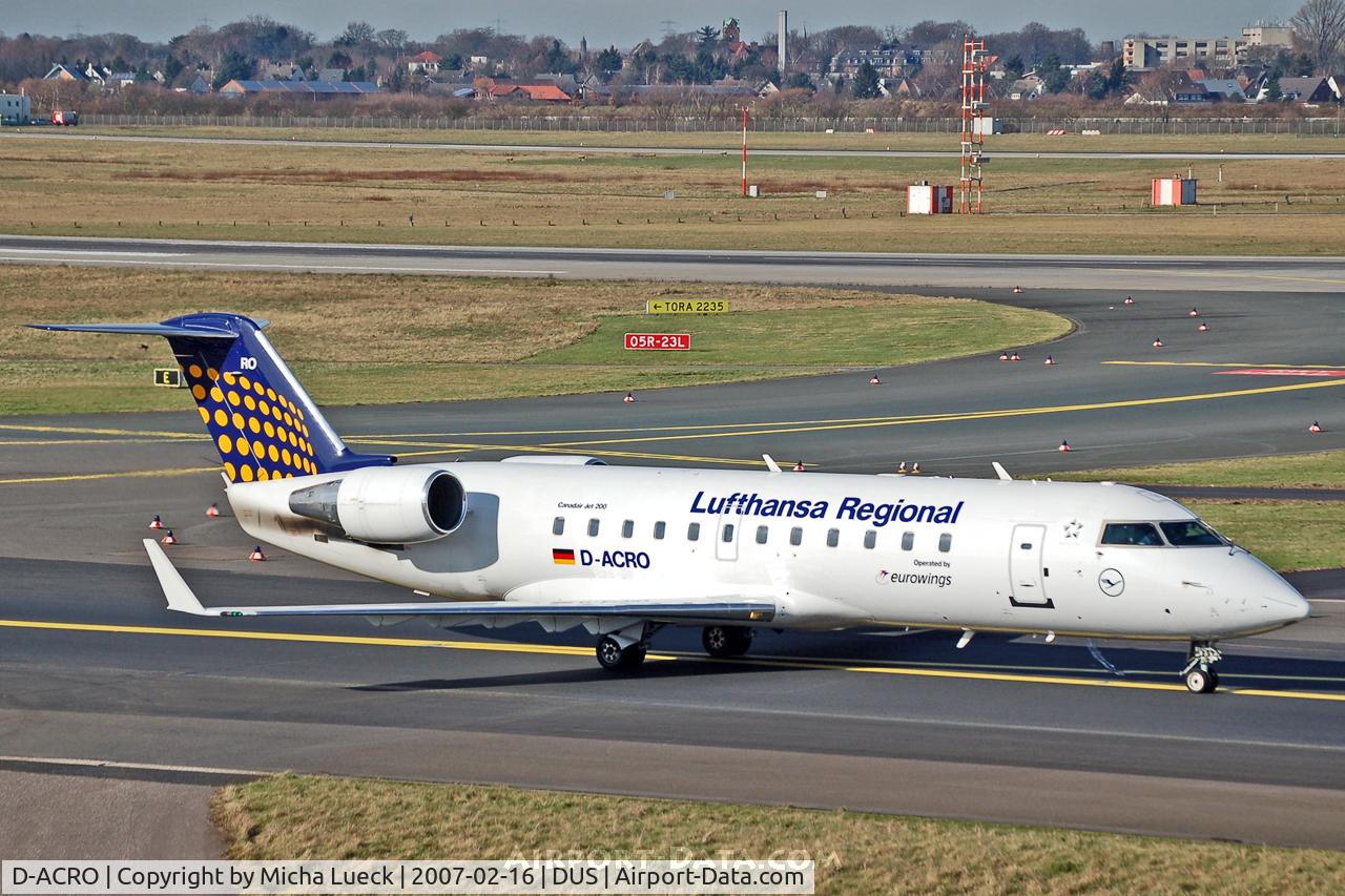 D-ACRO, 2001 Canadair CRJ-200LR (CL-600-2B19) C/N 7494, Eurowings for Lufthansa Regional