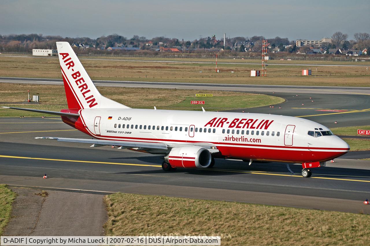 D-ADIF, 1991 Boeing 737-3L9 C/N 25125, Taxiing to the runway
