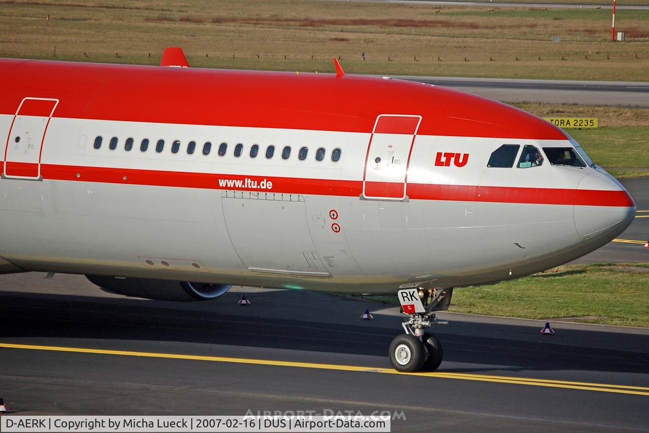 D-AERK, 1996 Airbus A330-322 C/N 120, Taxiing to the runway