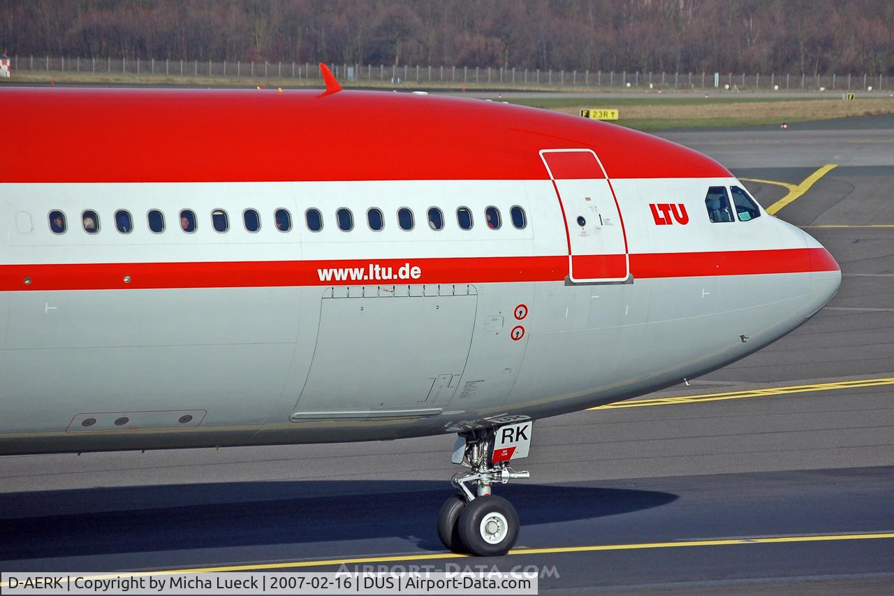 D-AERK, 1996 Airbus A330-322 C/N 120, Taxiing to the runway