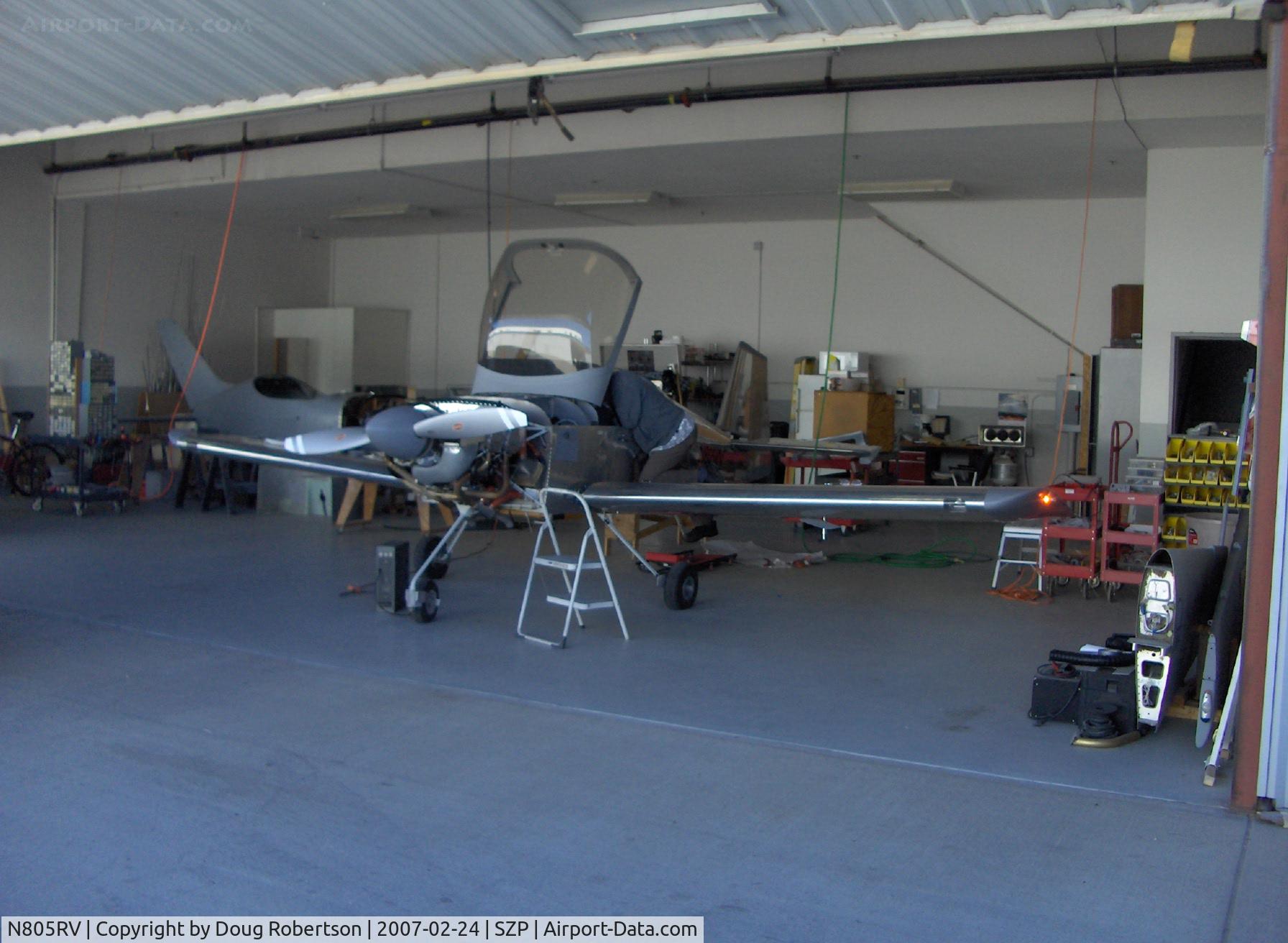 N805RV, 2007 Vans RV-6A C/N 25686, VAN's RV-6A, Lycoming Aero Sport IO-390-X 210 Hp, in construction