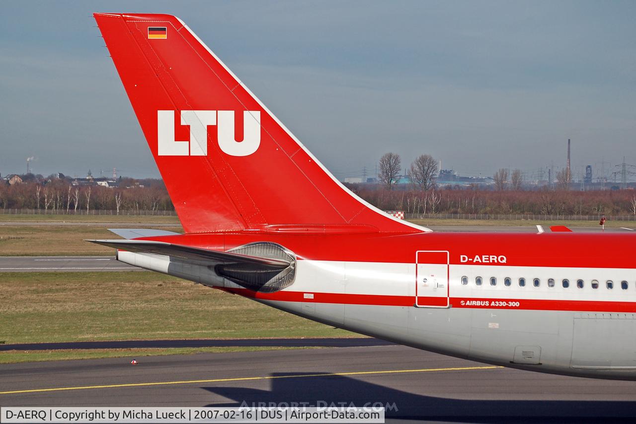 D-AERQ, 1996 Airbus A330-322 C/N 127, Tail