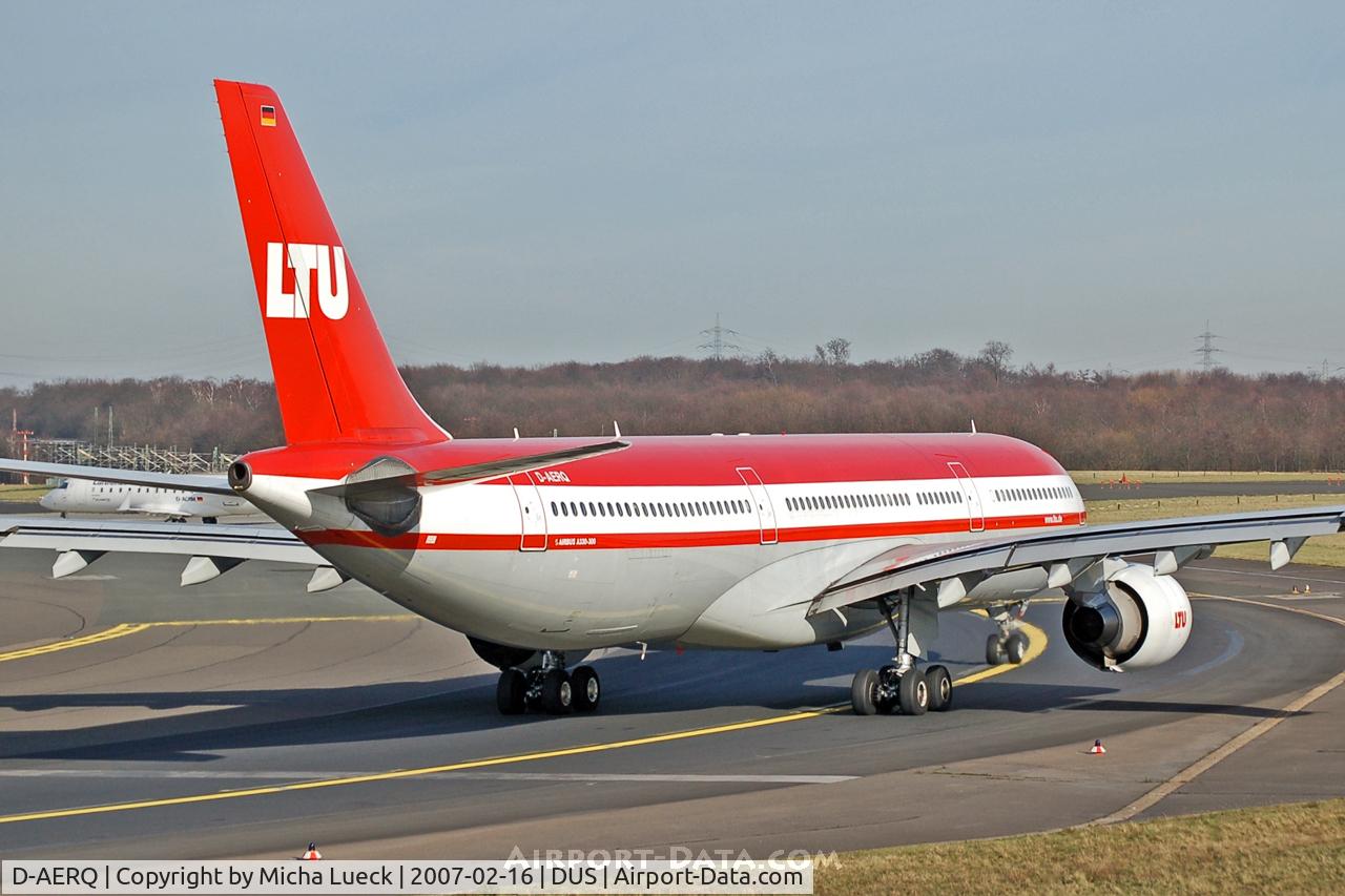 D-AERQ, 1996 Airbus A330-322 C/N 127, Turning onto the runway for take off
