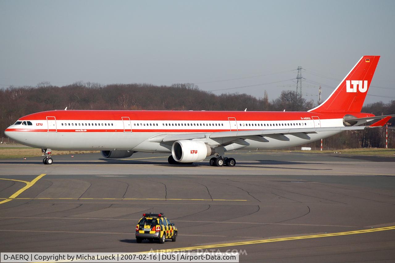 D-AERQ, 1996 Airbus A330-322 C/N 127, Ready for take-off