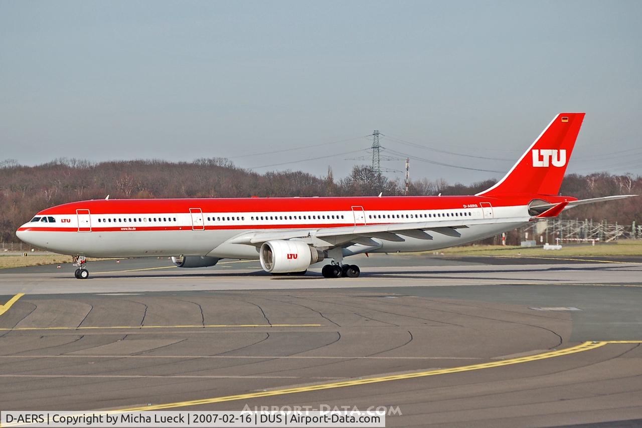 D-AERS, 1997 Airbus A330-322 C/N 171, Ready for take-off