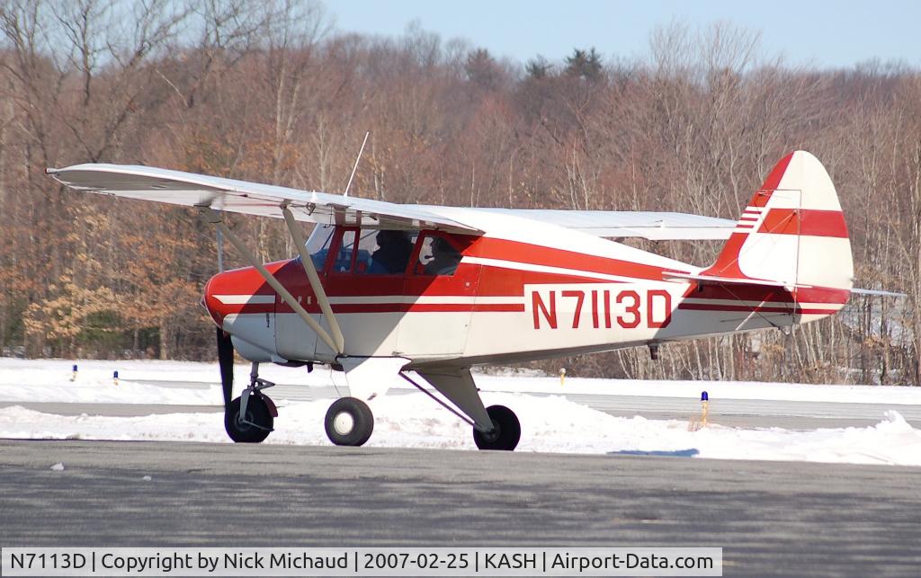 N7113D, 1957 Piper PA-22-150 C/N 22-4971, Classic Piper