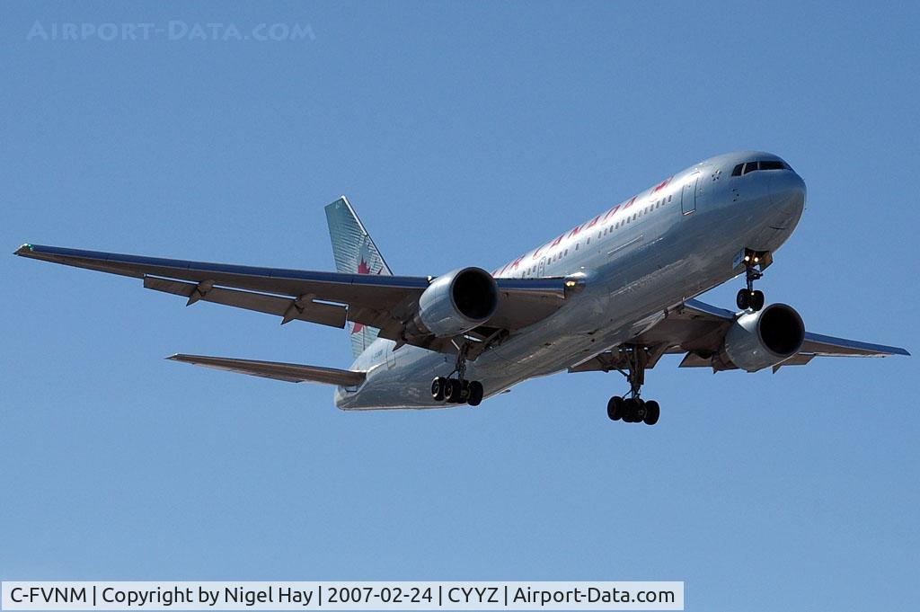 C-FVNM, 1982 Boeing 767-209 C/N 22681, Rwy 05 approach