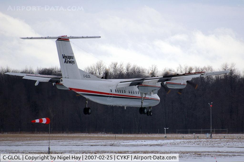 C-GLOL, 1981 De Havilland Canada DHC-7-102 Dash 7 C/N 39, Landing on Rwy 07