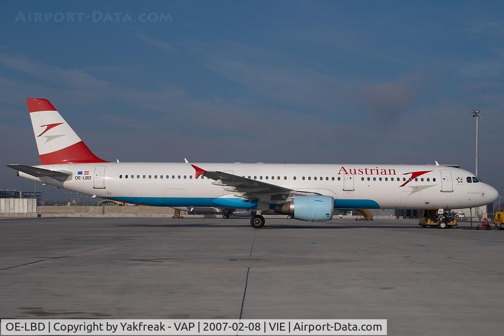 OE-LBD, 1998 Airbus A321-211 C/N 920, Austrian Airlines Airbus 321
