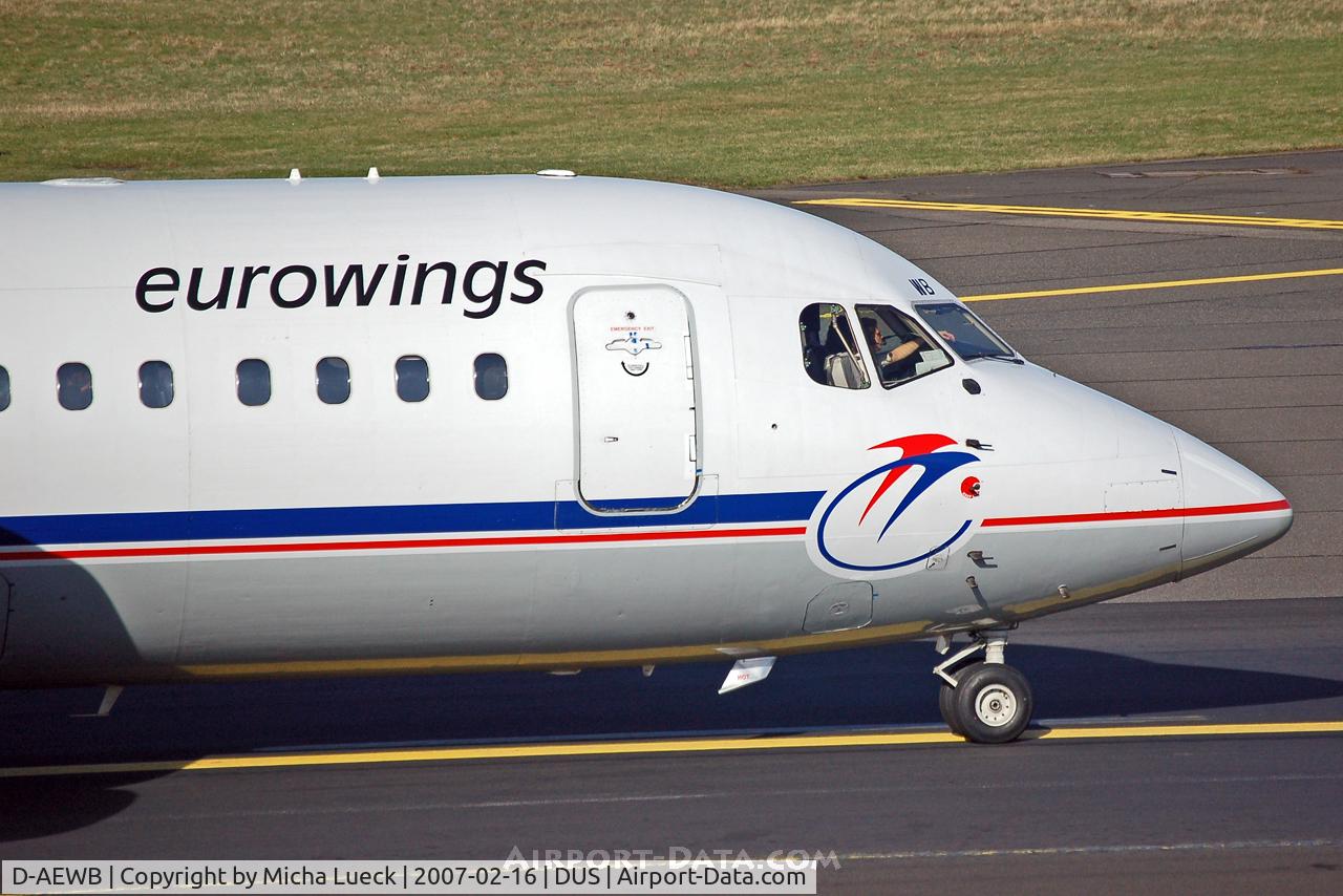 D-AEWB, 1990 British Aerospace BAe.146-300 C/N E3183, Close-up
