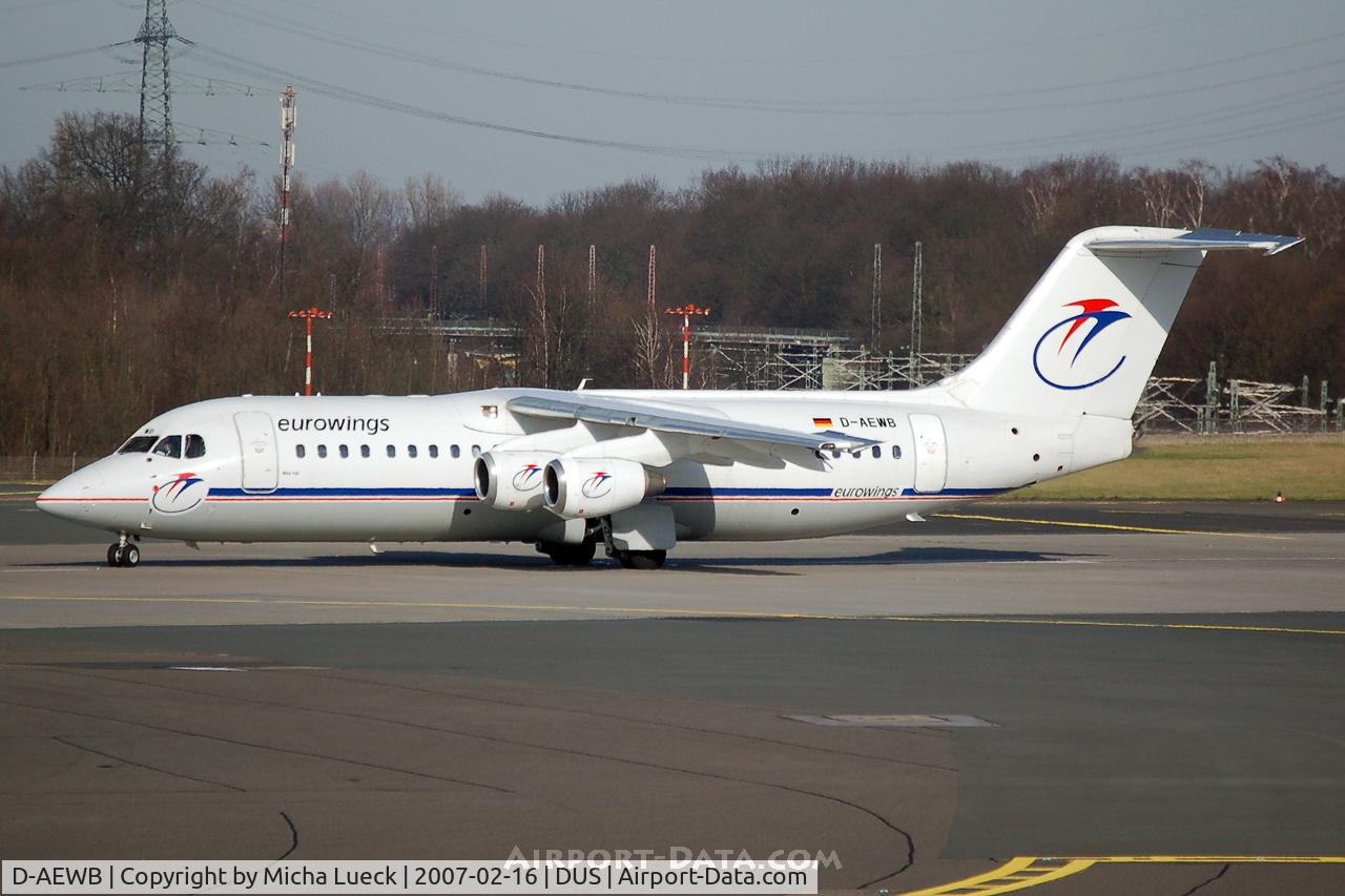D-AEWB, 1990 British Aerospace BAe.146-300 C/N E3183, Ready for take-off