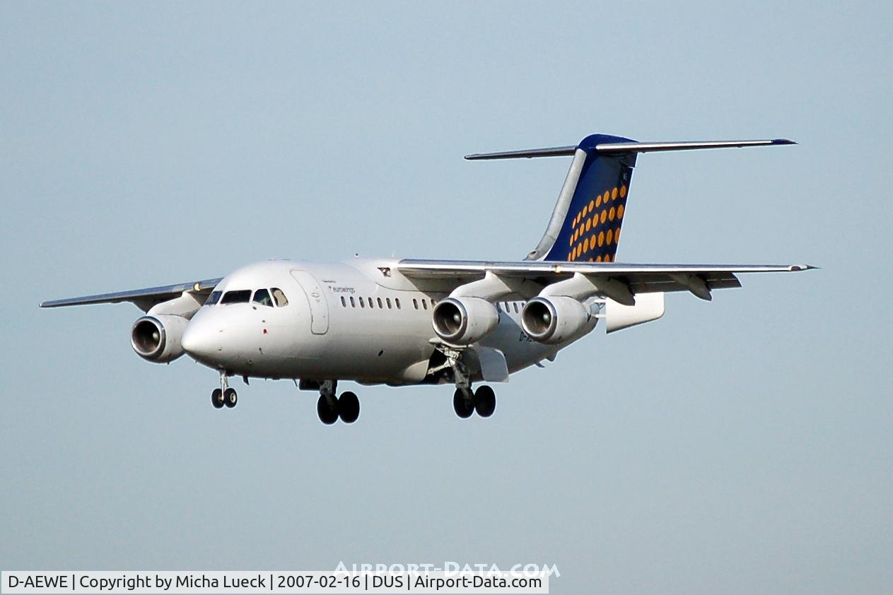 D-AEWE, 1987 British Aerospace BAe.146-200 C/N E2077, On short finals