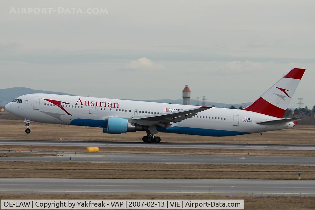 OE-LAW, 1992 Boeing 767-3Z9/ER C/N 26417, Austrian Airlines Boeing 767-300