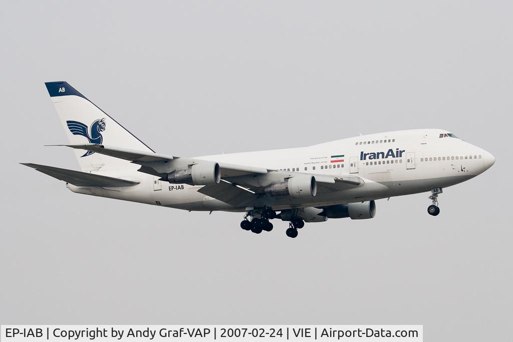 EP-IAB, 1976 Boeing 747SP-86 C/N 20999, Iran Air 747SP