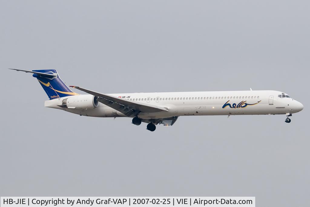 HB-JIE, 1996 McDonnell Douglas MD-90-30 C/N 53461, Hello MD90