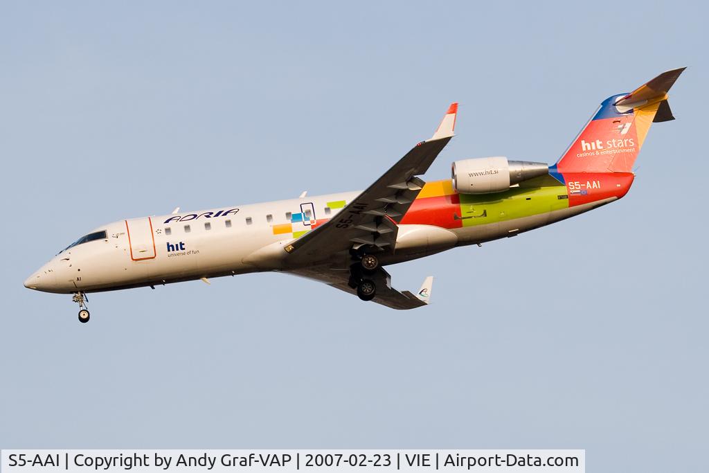 S5-AAI, 1998 Canadair CRJ-200LR (CL-600-2B19) C/N 7248, Adria Airways CRJ