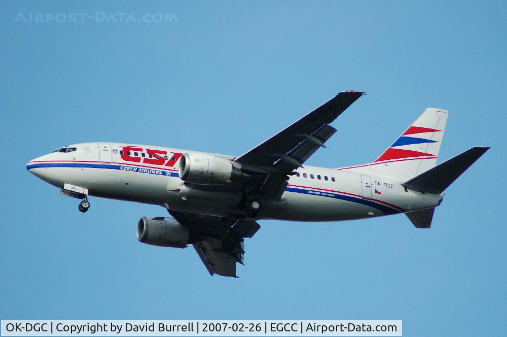 OK-DGC, 1998 Boeing 737-5L9 C/N 29235, Czech Airlines- Landing