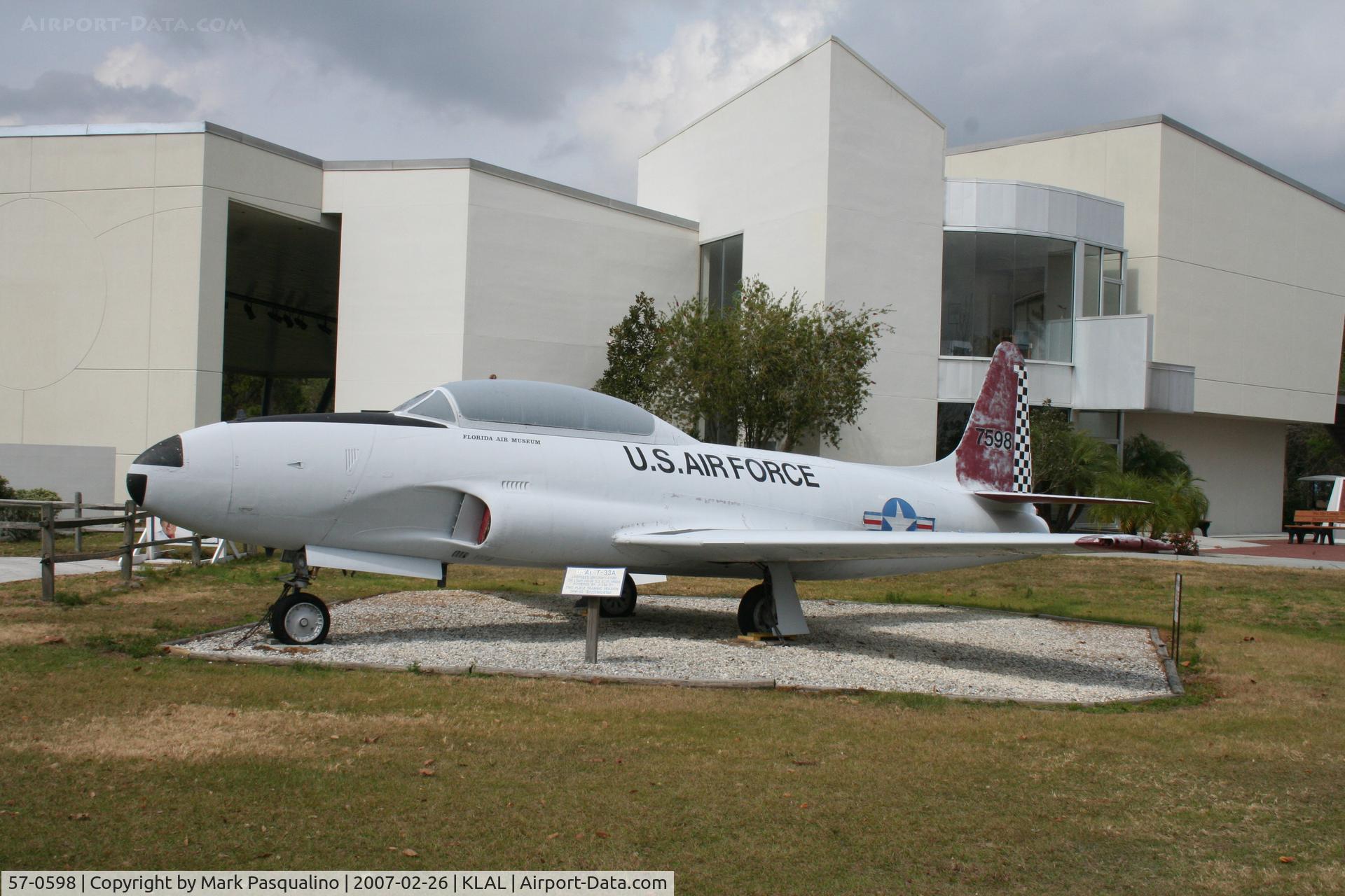 57-0598, 1957 Lockheed T-33A Shooting Star C/N 580-1247, Lockheed T-33A