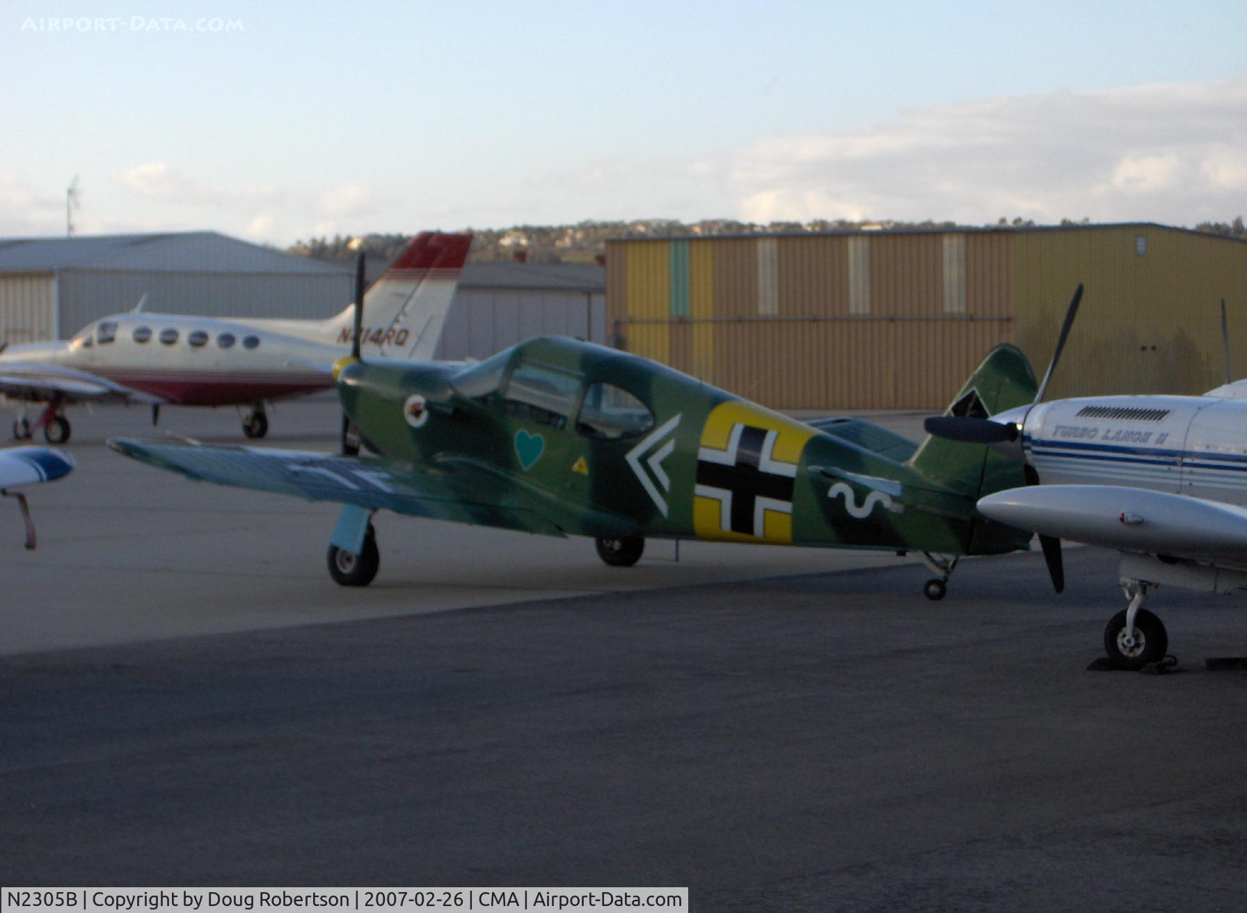 N2305B, 1948 Temco GC-1B Swift C/N 3605, 1948 TEMCO GC-1B SWIFT in WWII German camouflage livery, Continental C-125 125 Hp, tough access