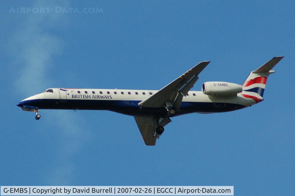 G-EMBS, 2000 Embraer EMB-145EU (ERJ-145EU) C/N 145357, British Airways - Landing