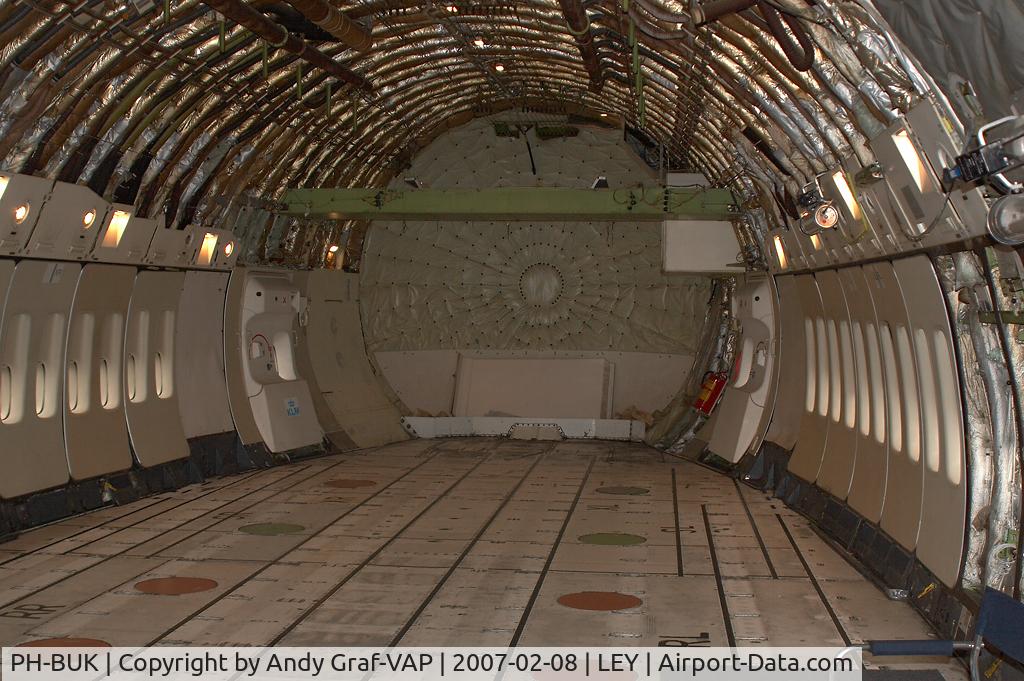 PH-BUK, 1978 Boeing 747-206B (SUD) C/N 21549, KLM 747-300 Cargo hold