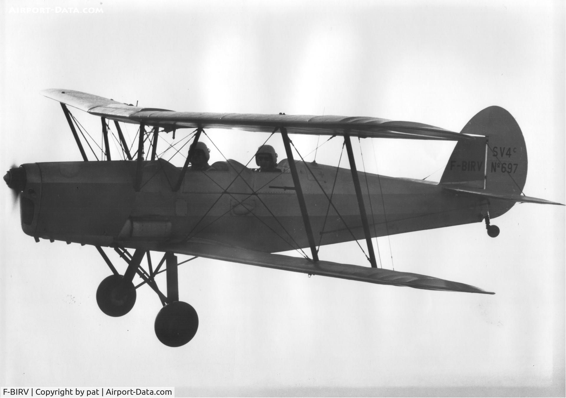 F-BIRV, Stampe-Vertongen SV-4C C/N 697, pilot Patrice GUASTELLA, instructor Denis LEGRAND
