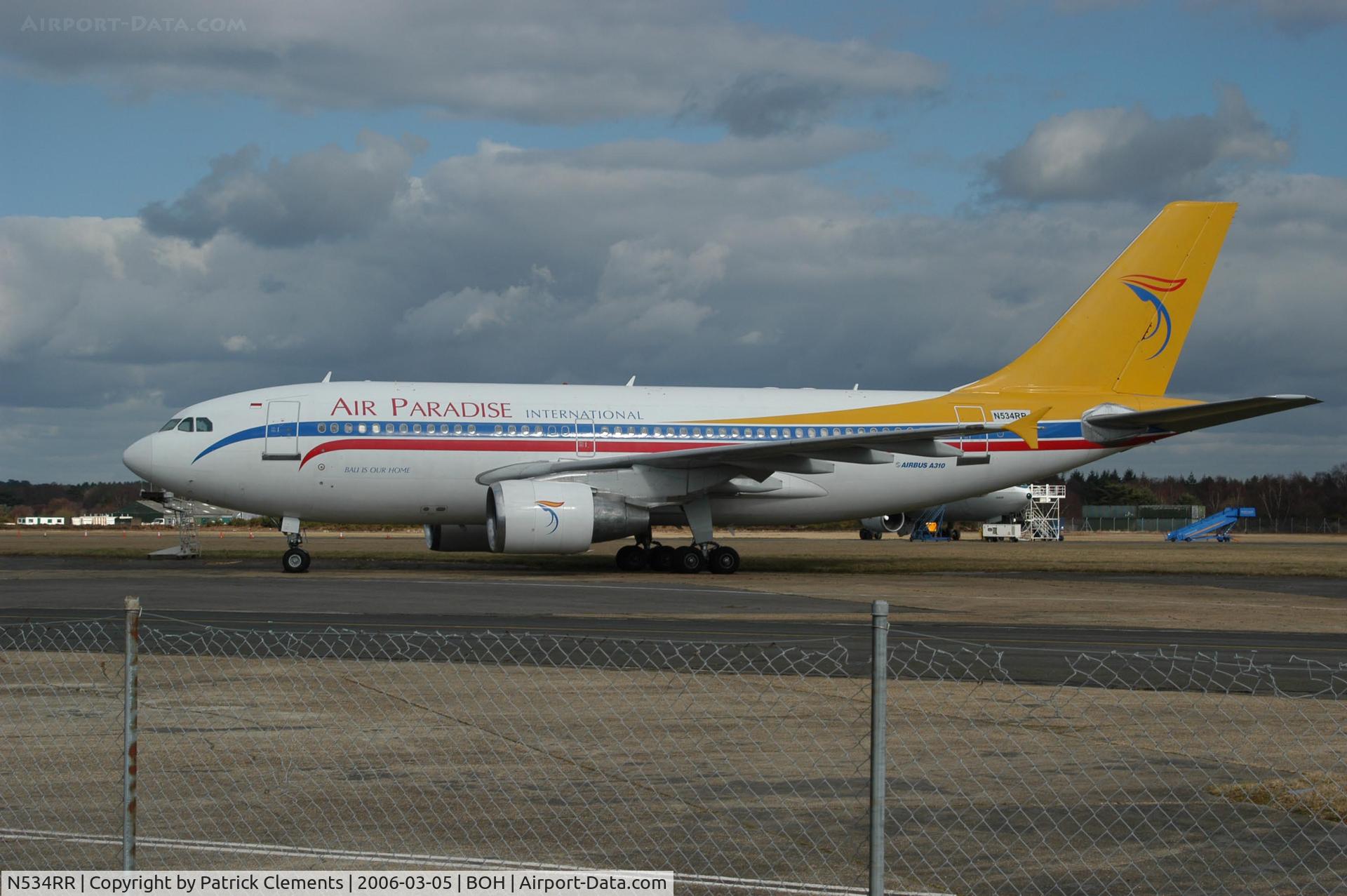 N534RR, 1990 Airbus A310-324 C/N 534, AIR PARADISE INT AIRBUS A310