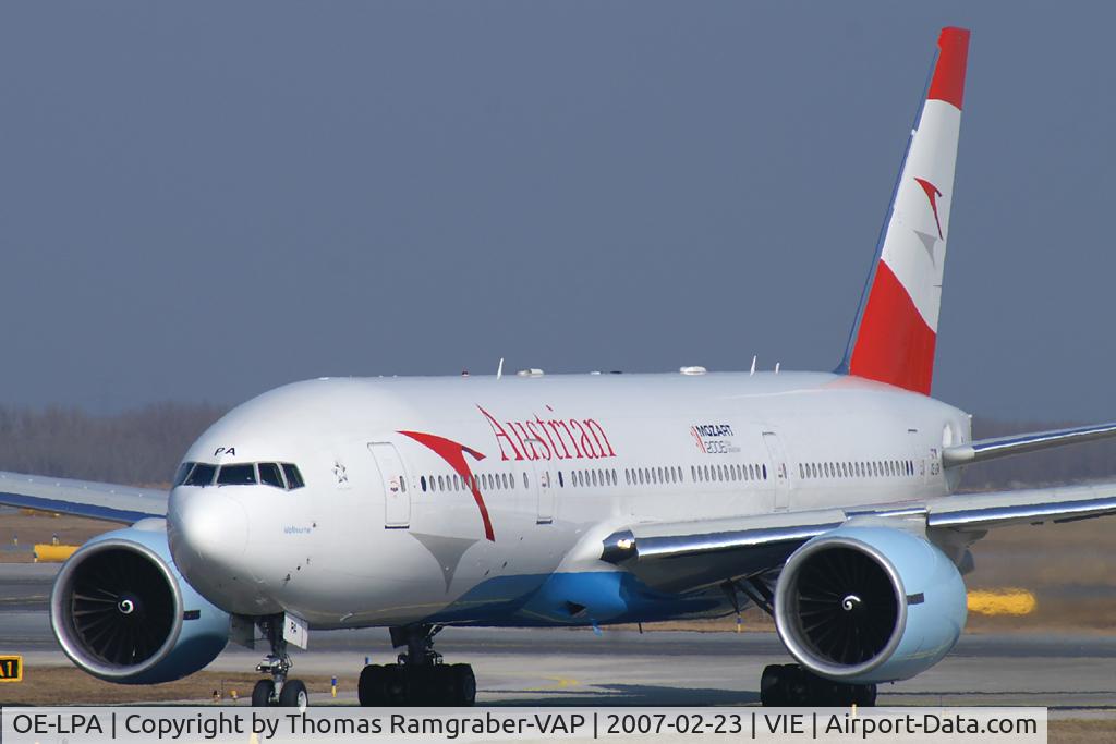 OE-LPA, 1997 Boeing 777-2Z9/ER C/N 28698, Austrian Airlines Boeing 777-200