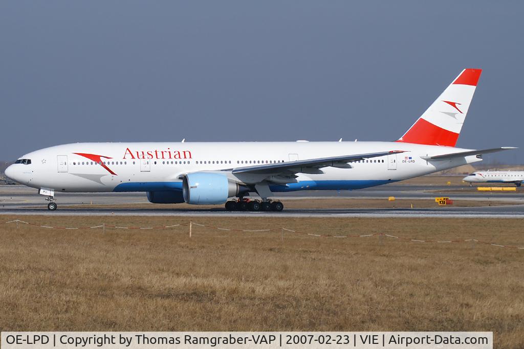 OE-LPD, 2006 Boeing 777-2Z9/ER C/N 35960, Austrian Airlines Boeing 777-200