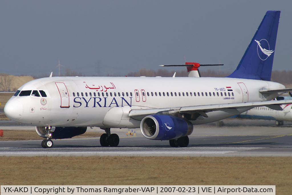 YK-AKD, 1999 Airbus A320-232 C/N 1076, Syrianair-Syrian Arab Airlines Airbus A320