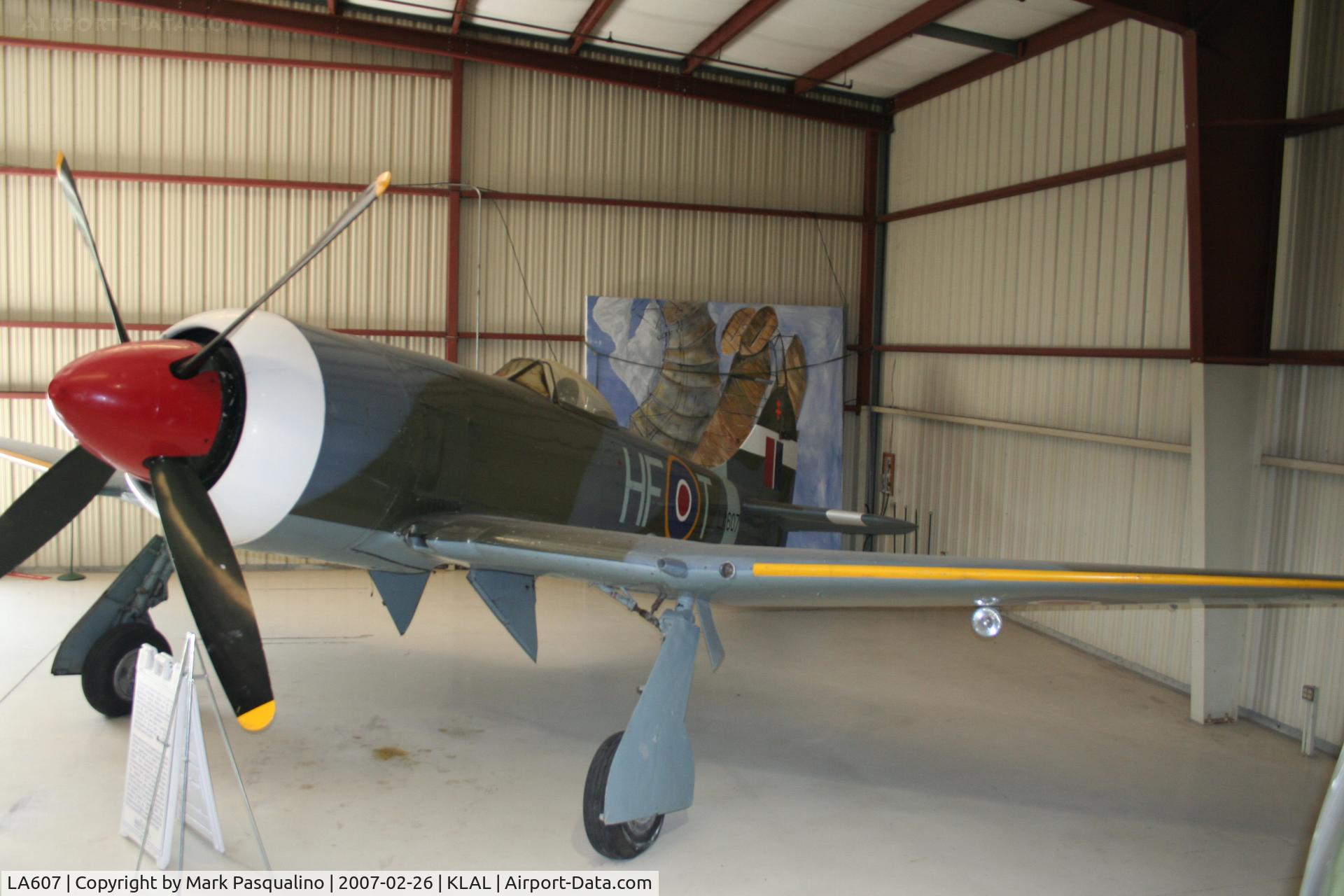 LA607, 1943 Hawker Tempest II C/N Not known LA607, Hawker Tempest II