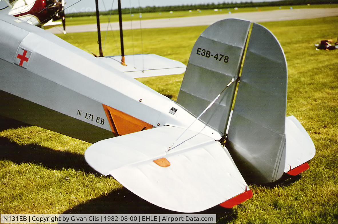 N131EB, 1954 CASA 1-131E Jungmann C/N 2012, I took this photo at EHLE Lelystad in the Netherlands august 1982 during an air show.