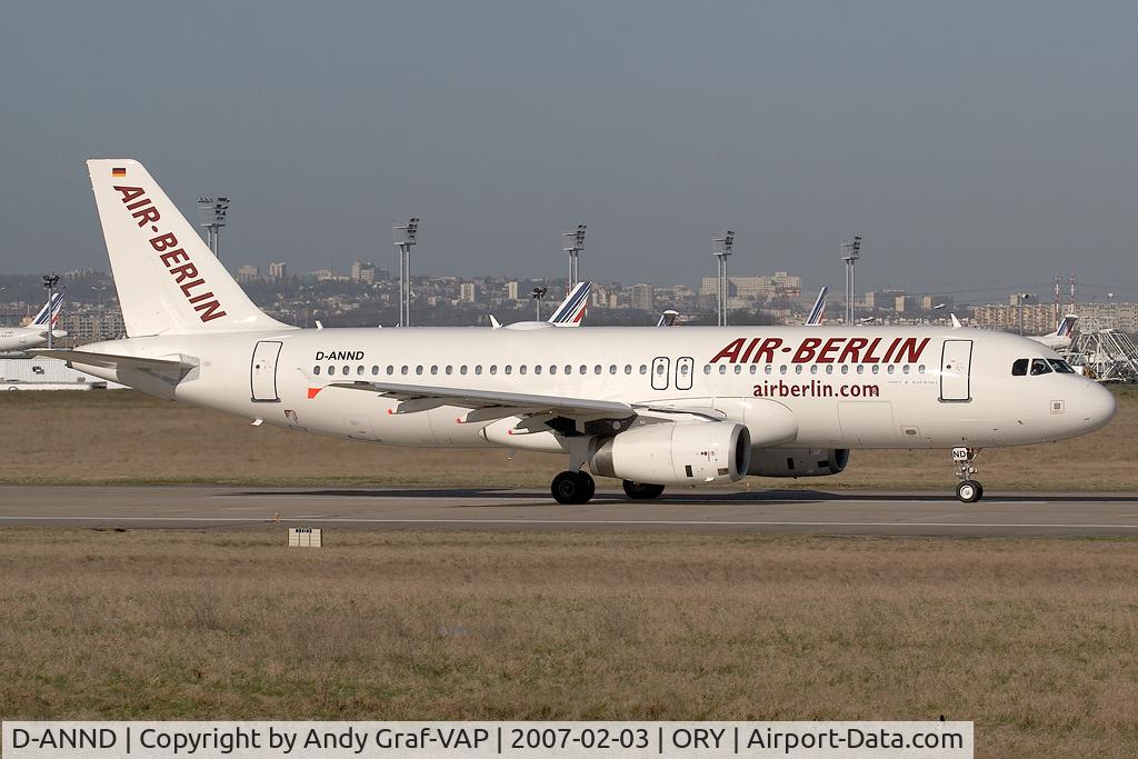 D-ANND, 2001 Airbus A320-232 C/N 1546, Air Berlin A320