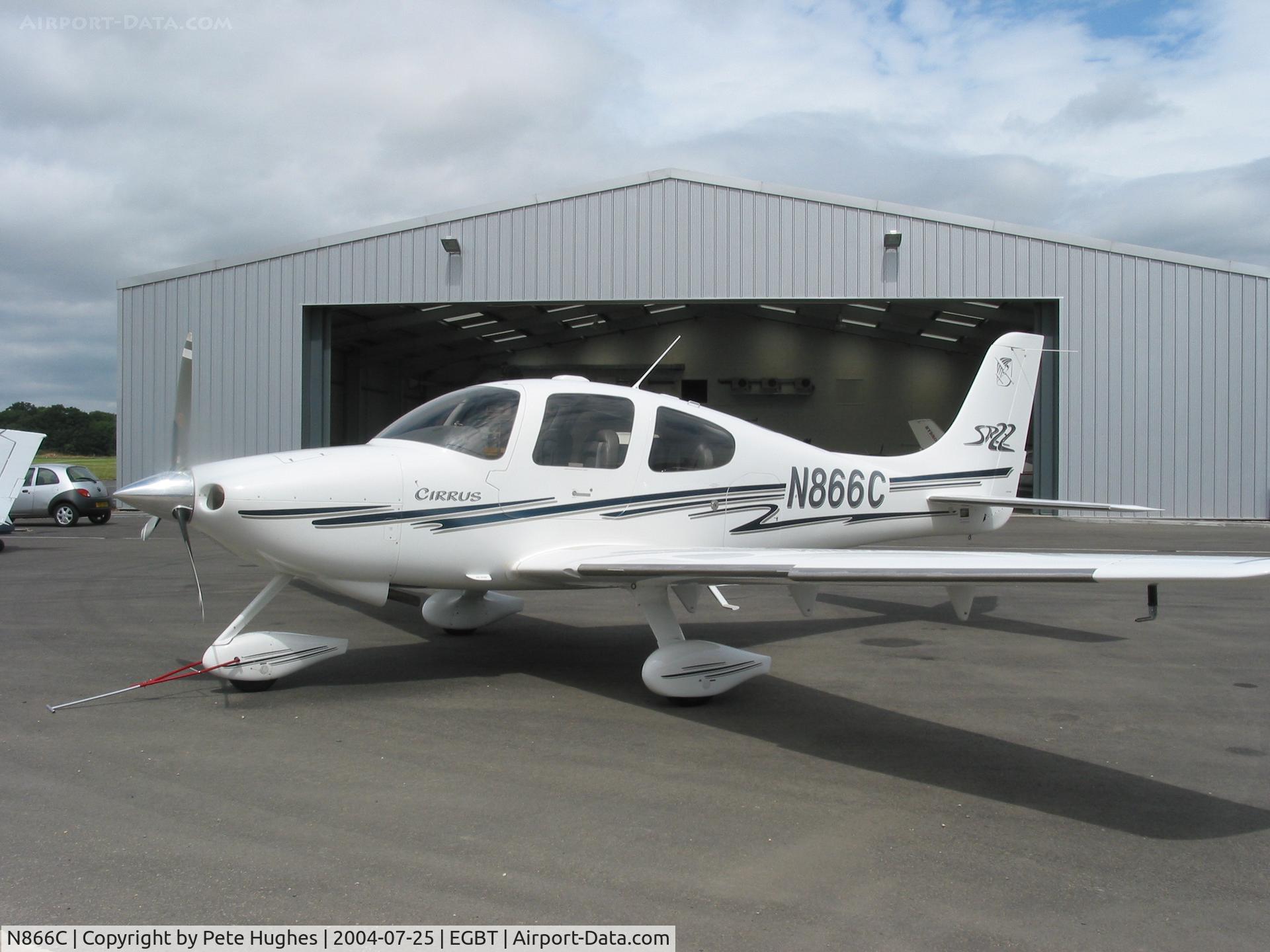 N866C, 2002 Cirrus SR22 C/N 0397, SR22 at Turweston, UK