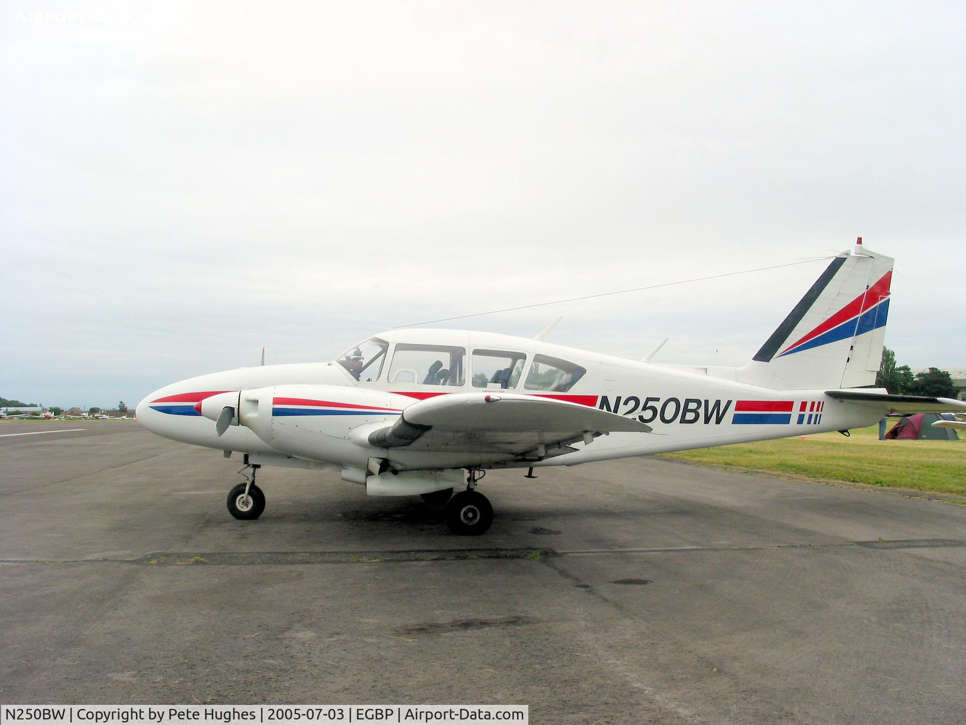 N250BW, 1967 Piper PA-23-250 Aztec C C/N 27-3799, Aztec at PFA Rally Kemble, UK