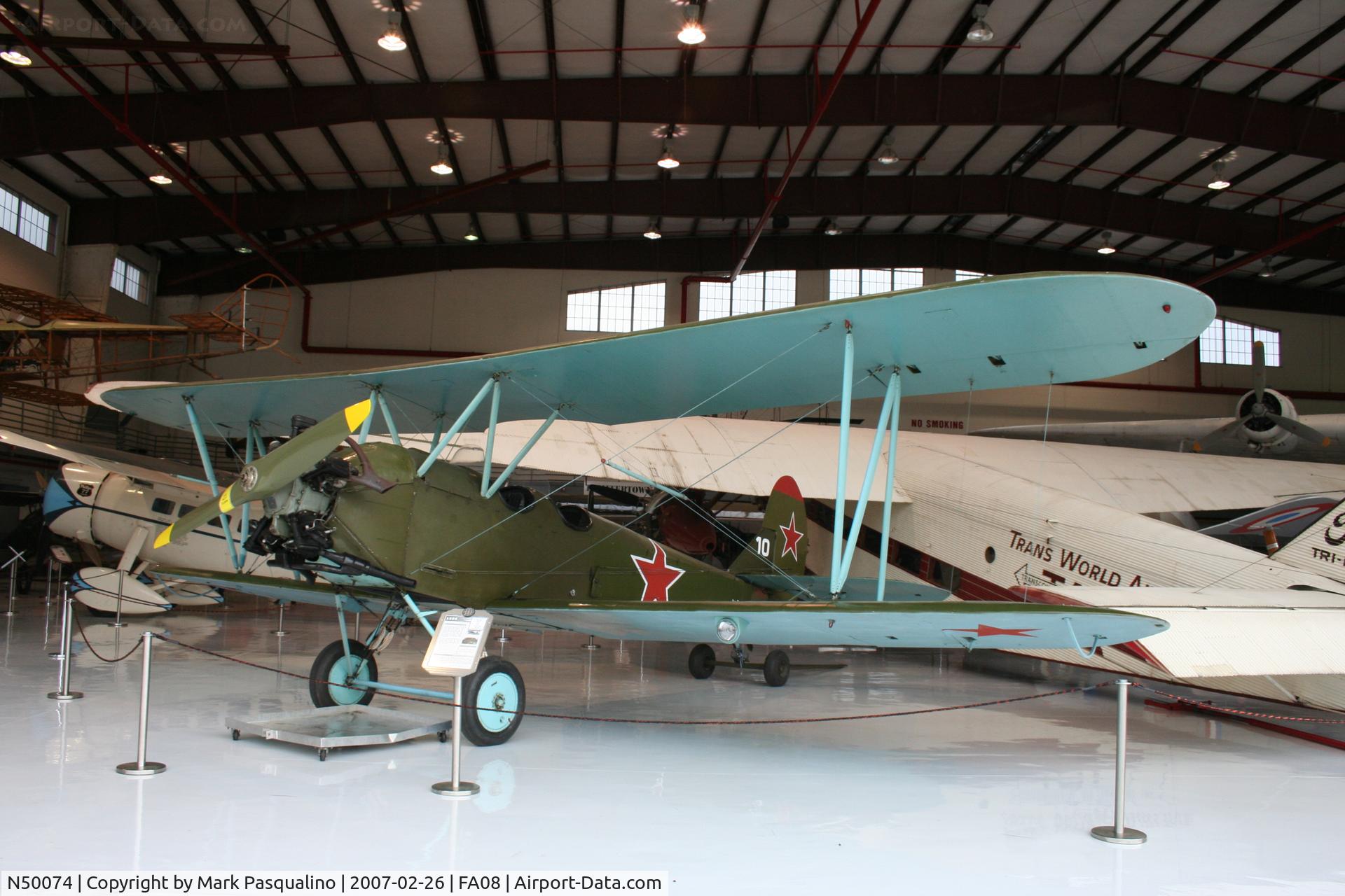 N50074, Polikarpov Po-2 C/N 0365, 1954 Polikarpov PO-2