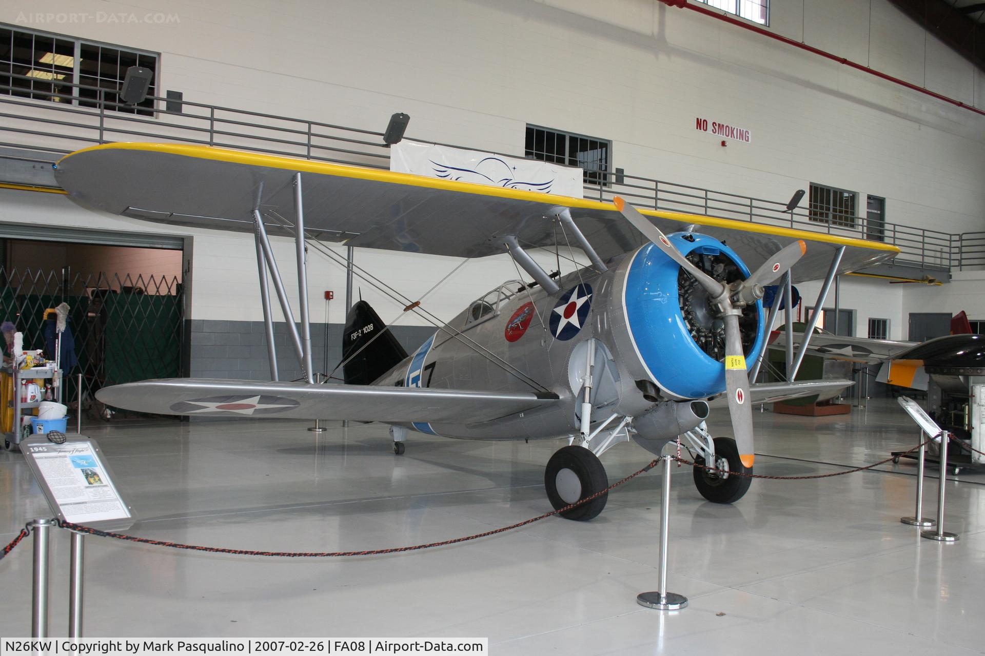 N26KW, 1938 Grumman F3F-2 C/N 1028, Grumman F3F-2