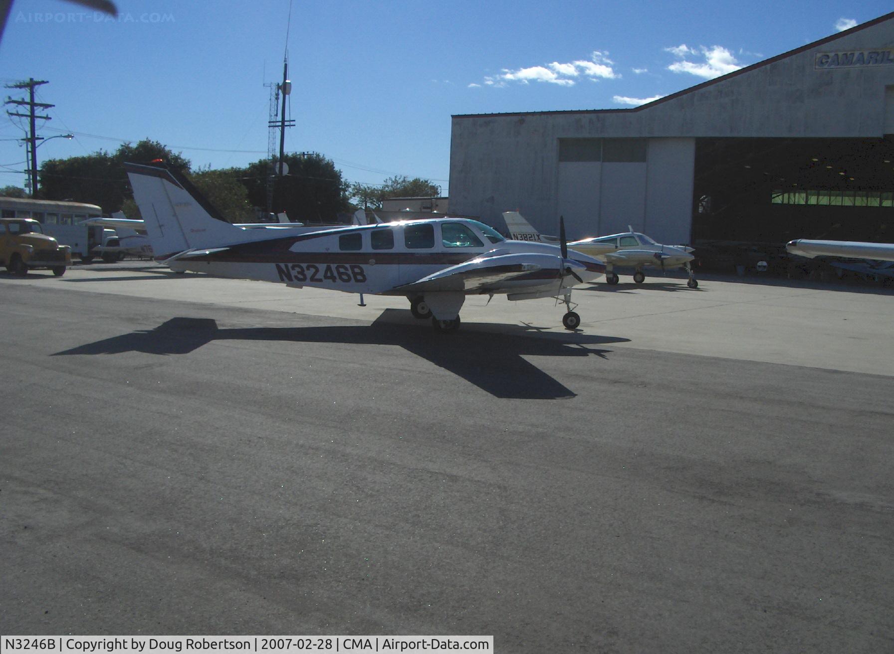 N3246B, 1995 Beech 58 Baron C/N TH-1746, 1995 Beech 58 BARON, two Continental IO-550-Cs 285 Hp each, cruise 230 mph @ 7,000 ft