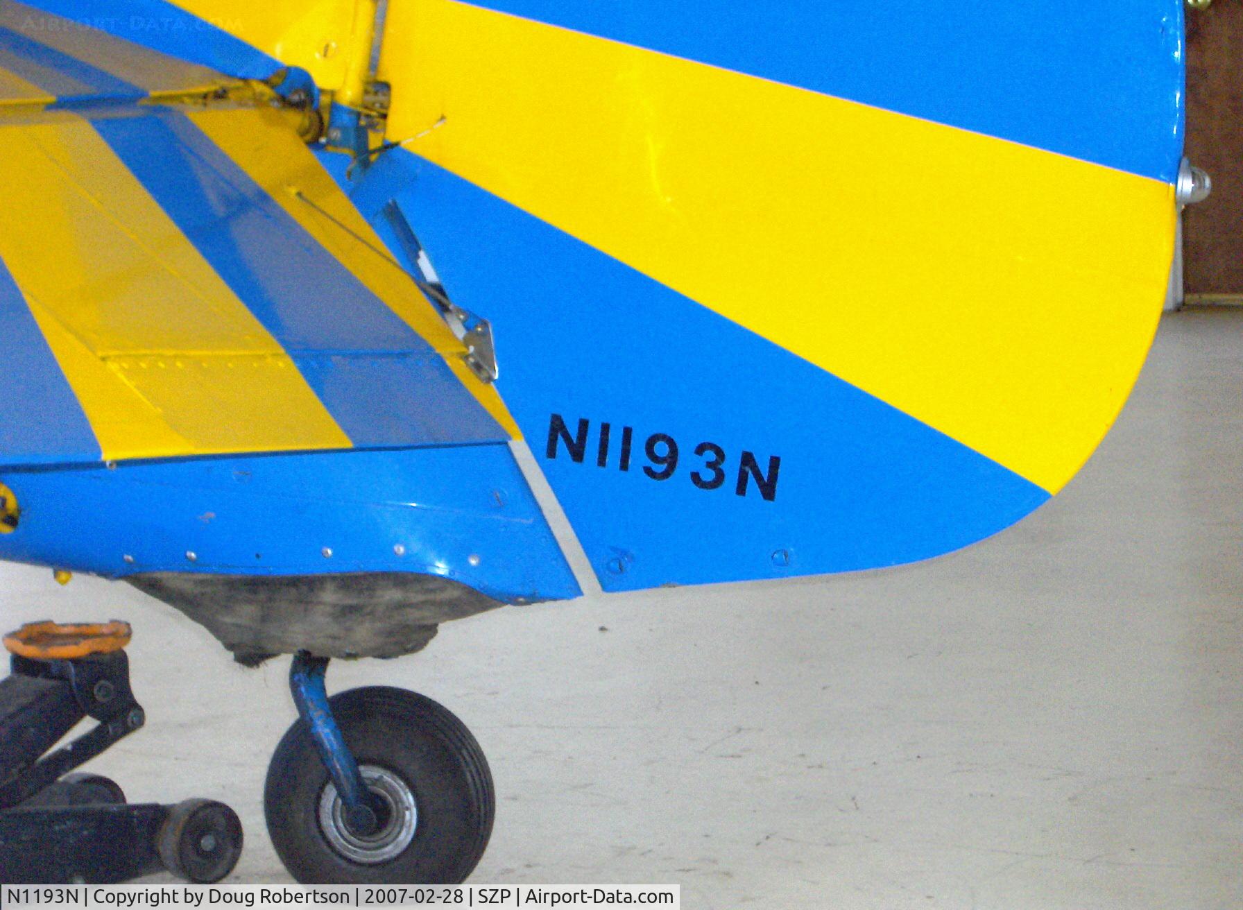 N1193N, 1941 Boeing E75 C/N 75-1218, 1941 Boeing Stearman E75, P&W R-985 upgrade from original Lycoming R-680-17, tail wheel, N number