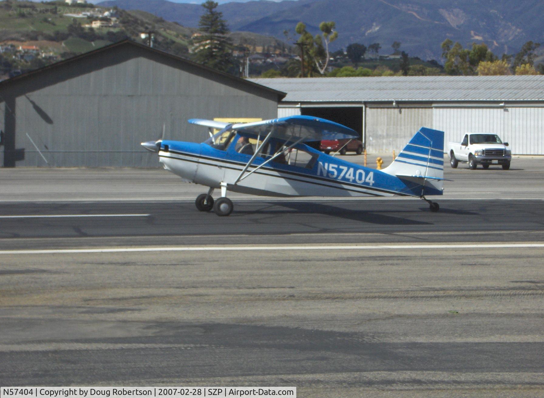 N57404, 1973 Bellanca 7ECA Citabria C/N 940-73, 1973 Bellanca 7ECA CITABRIA, Lycoming O-235 115 Hp, landing Rwy 22