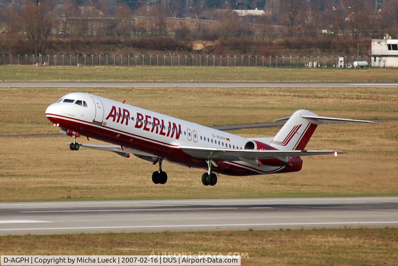 D-AGPH, 1990 Fokker 100 (F-28-0100) C/N 11308, Taking off
