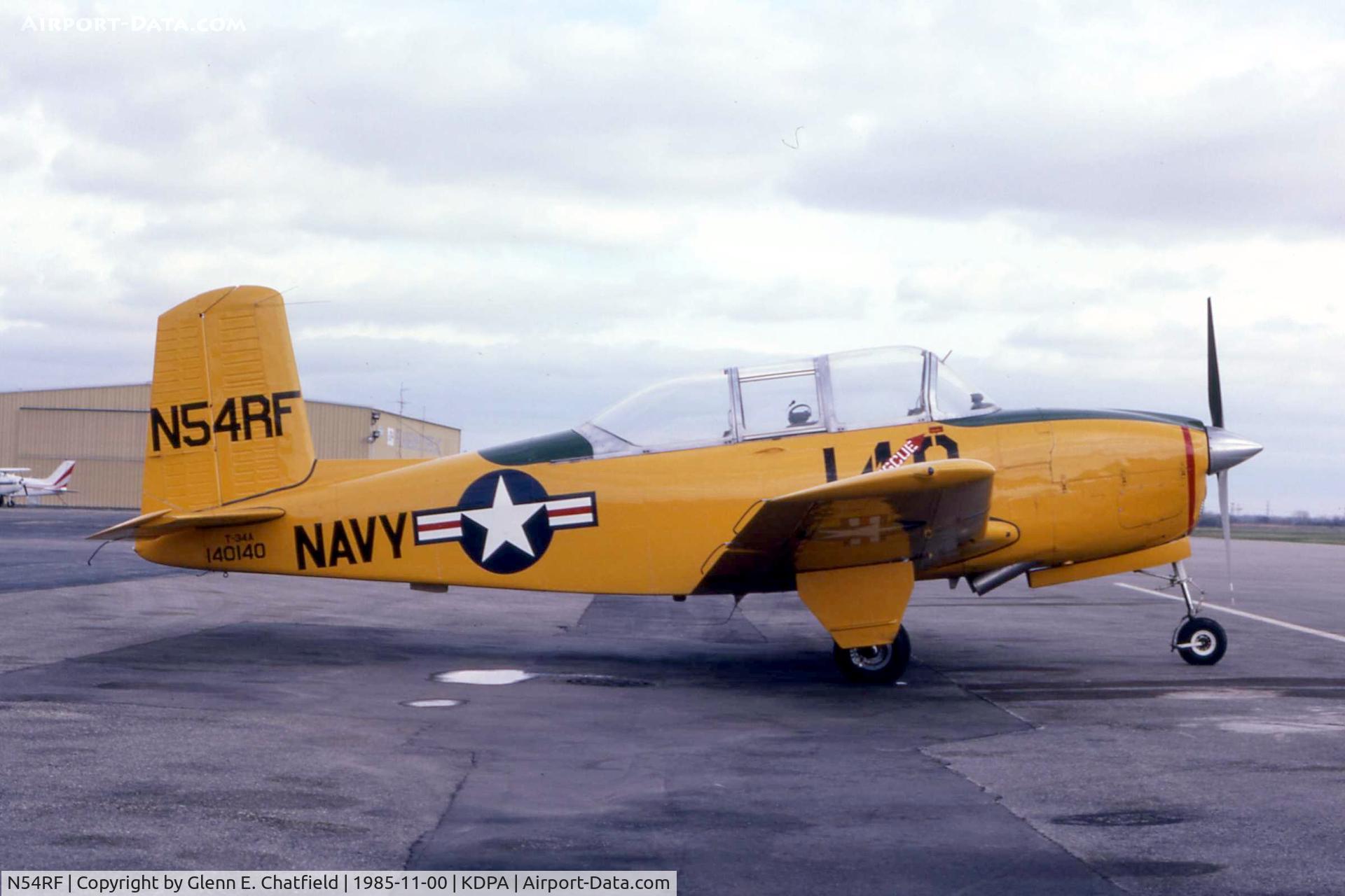N54RF, 1957 Beech T-34A (A45) Mentor Mentor C/N G-140, T-34A 53-3379