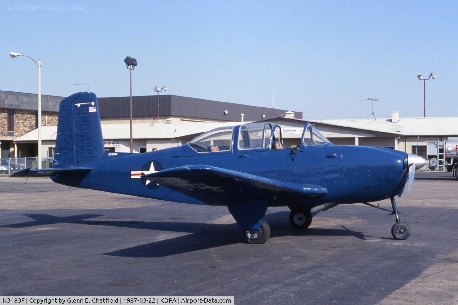 N3483F, 1952 Beech T-34B Mentor (D45) C/N BG-50, T-34B 140716