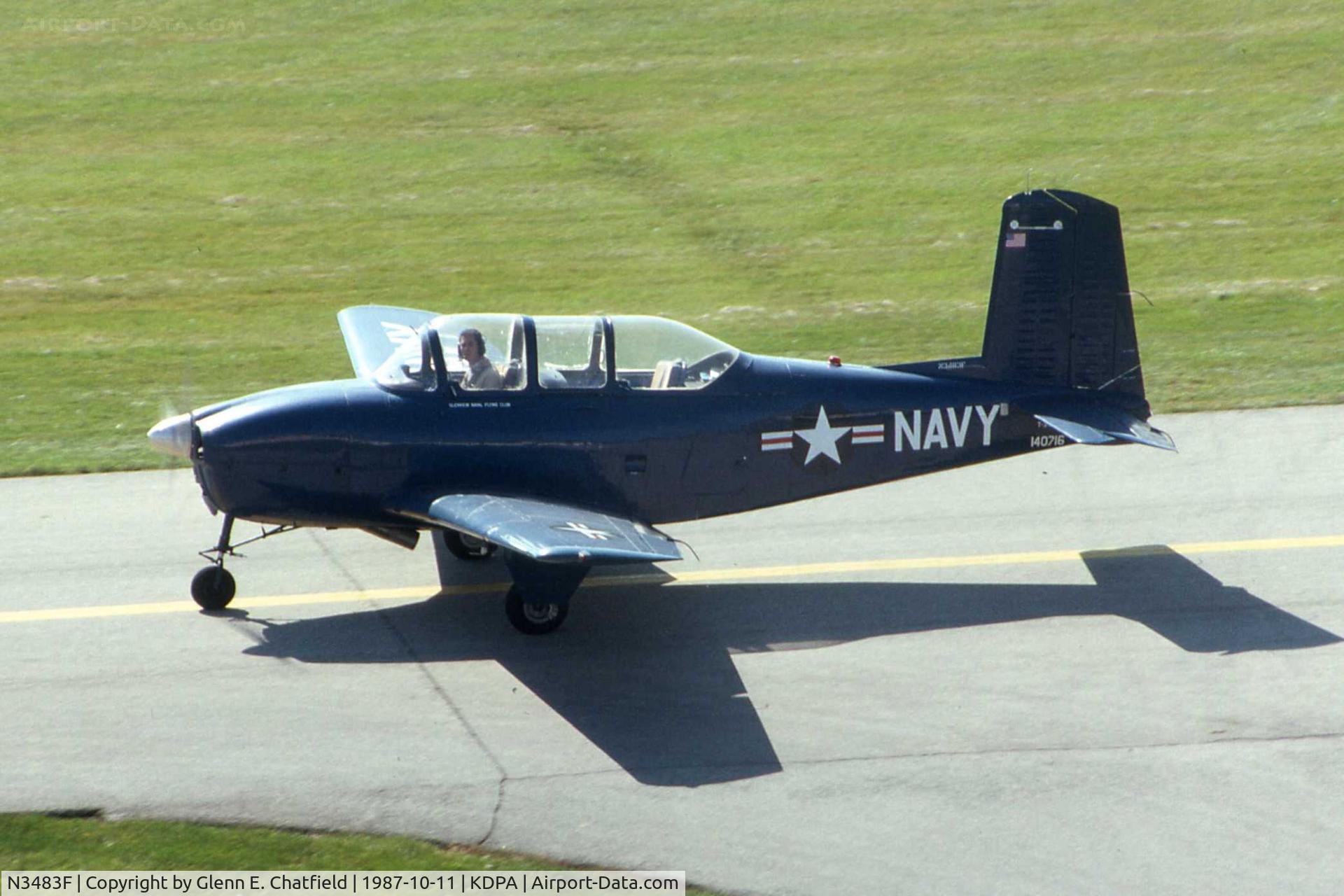 N3483F, 1952 Beech T-34B Mentor (D45) C/N BG-50, T-34B 140716