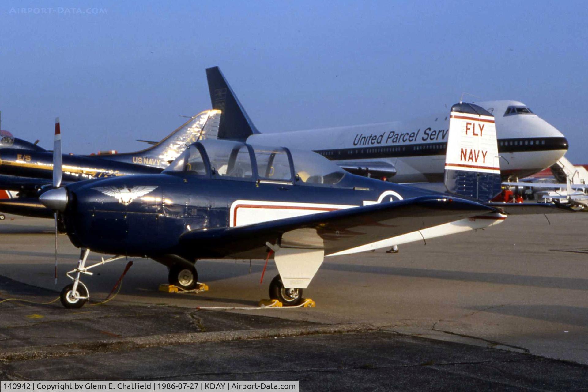 140942, 1956 Beech D-45 (T-34B) Mentor C/N BG-276, T-34B 140942 when still active