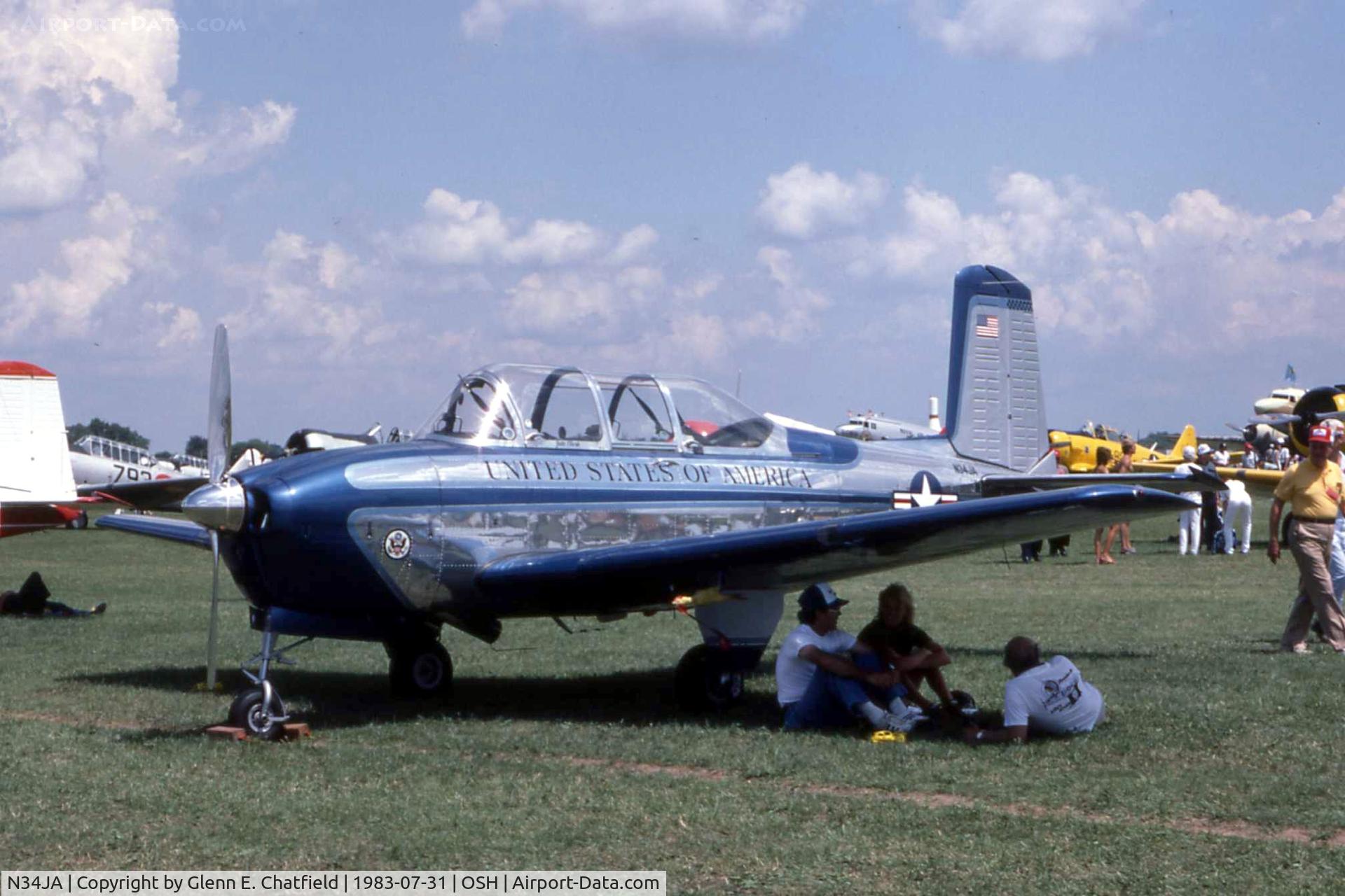 N34JA, 1955 Beech T-34-A (A45) Mentor C/N G-812, At the EAA Convention