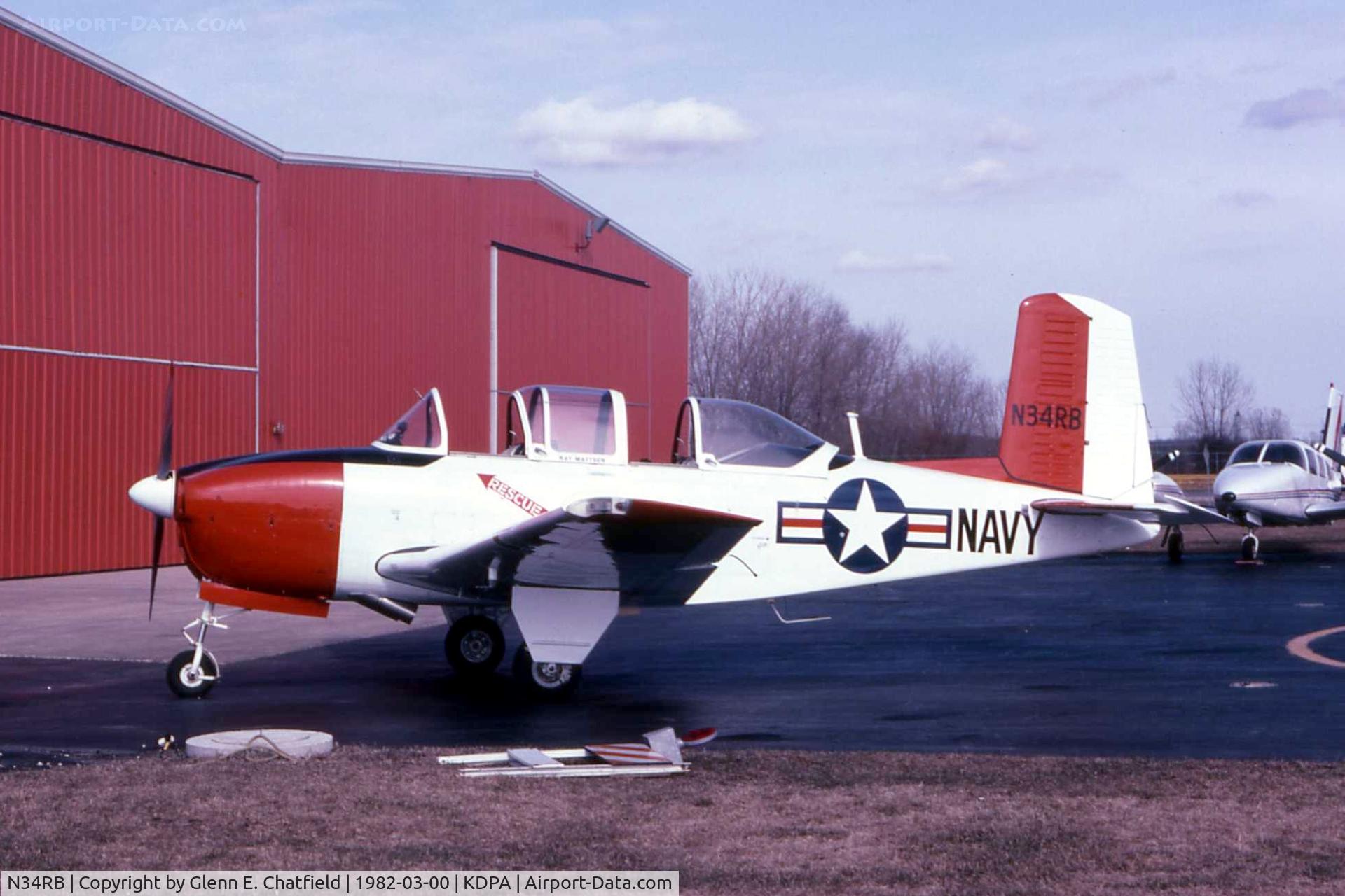 N34RB, 1960 Beech T-34B Mentor C/N BG-176, T-34 ex-N34RB