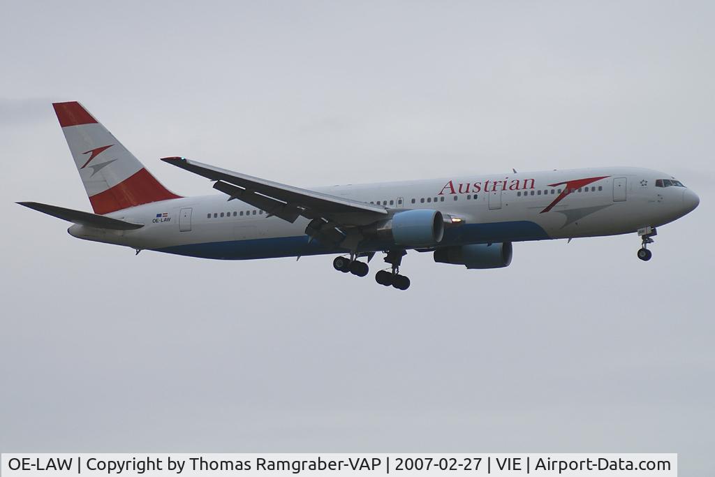 OE-LAW, 1992 Boeing 767-3Z9/ER C/N 26417, Austrian Airlines Boeing 767-300