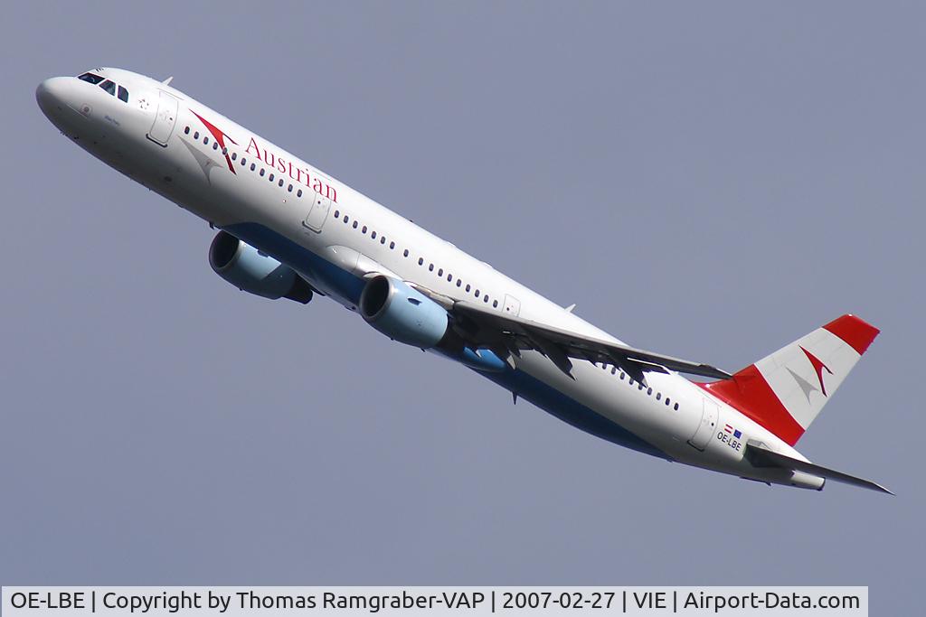 OE-LBE, 1998 Airbus A321-211 C/N 935, Austrian Airlines Airbus A321